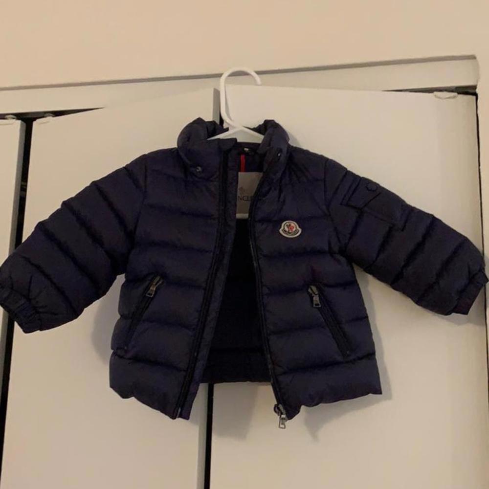 Moncler Kid's Baby Boy Puffer Coat Navy